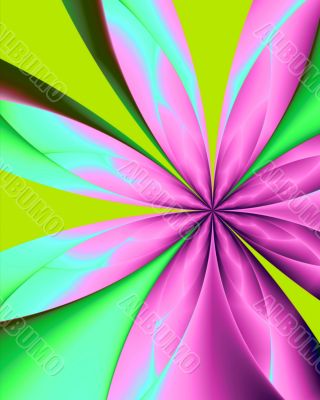 Fractal Easter daisy