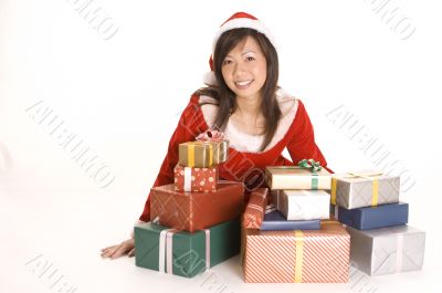 Miss Santa and Presents