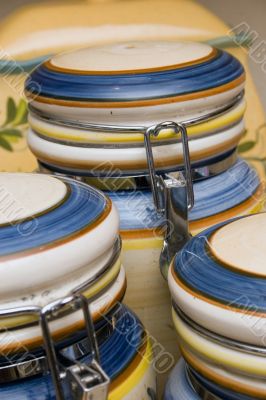ceramic food jars