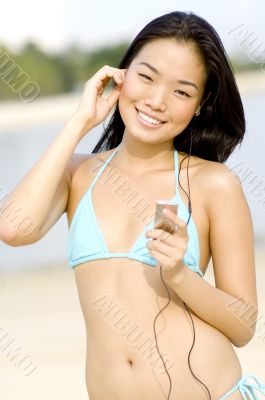 Woman Listening To Music