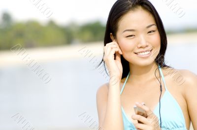Woman At Beach