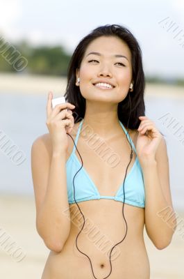Woman On Beach