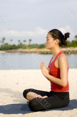 Yoga On Beach