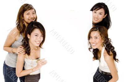 Asian Women and Blank Space