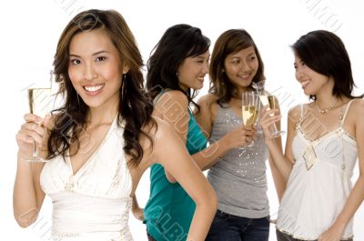 Enjoying Champagne