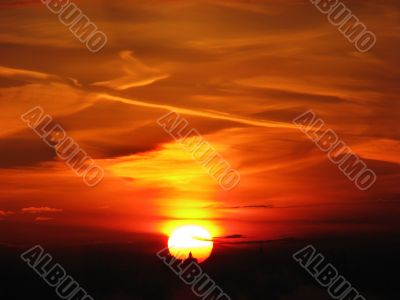 City sunset