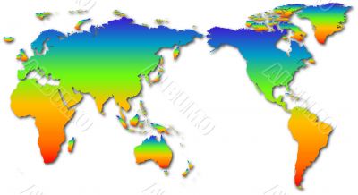 Rainow world map