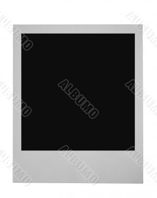 blank photo frame on pure white background