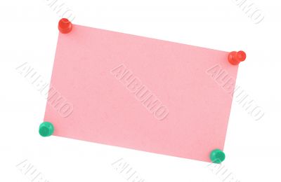 pink paper sheet