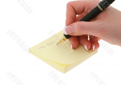 writing TO DO list