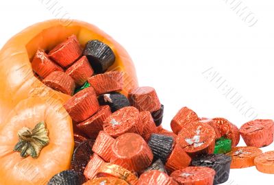 Pumpkin Spilling Candy