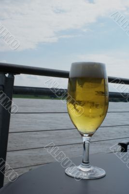 Beer on a boat.