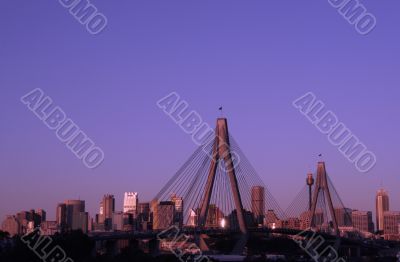 Anzac Bridge In Evening Light