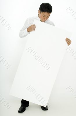 Man and Sign