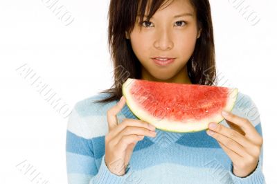 Girl With Melon