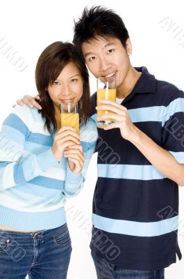 Couple With Juice
