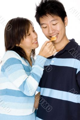 Feeding Him