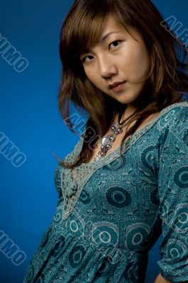 Asian On Blue