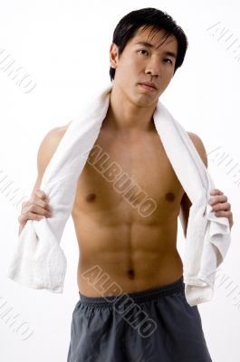 With Towel