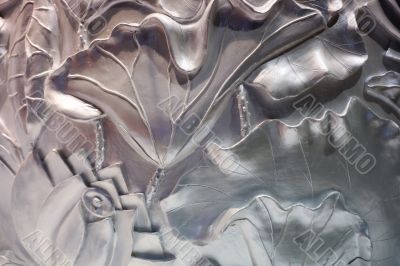 Bas-relief of flowers