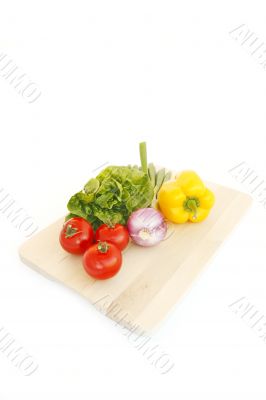 isolated vegetables