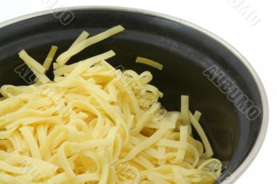 pot of boiled pasta