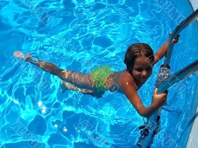 the girl in pool