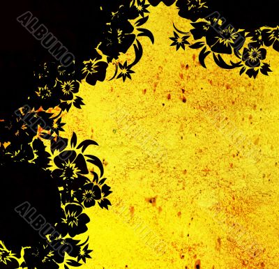 floral style backgrounds frame