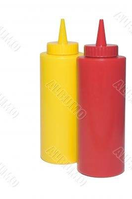 Mustard and Ketchup Bottles