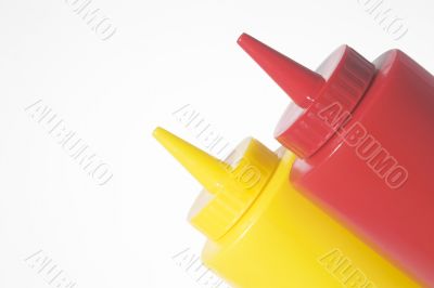 Mustard and Ketchup Bottles