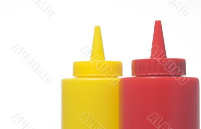Mustard and Ketchup Bottles
