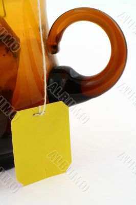 glass and tea bag