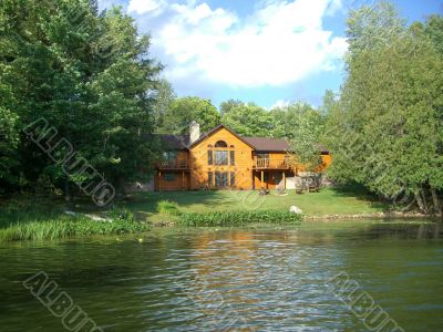 modern lake cottage