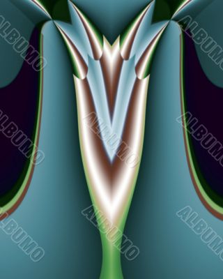Abstract deco light fixture