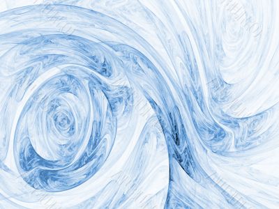 Blue Knot against White