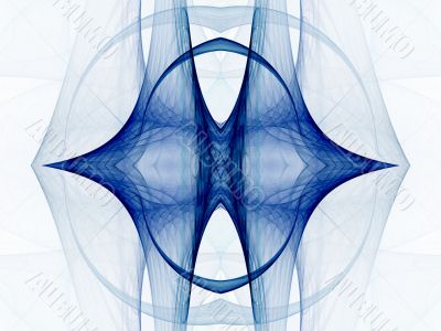 Fabric and Points, Blue