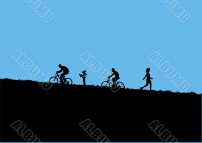 mountain bikers