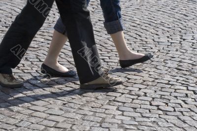 Married couple on walk