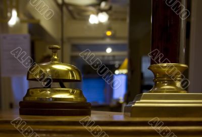 Bell-button for a call of the porter in hostel