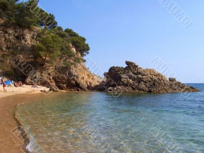 the Mediterranean beach in Spain