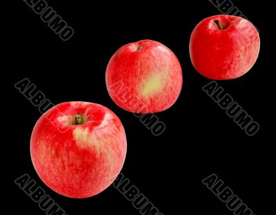 red apples