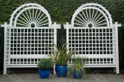 Stylized Garden Benches