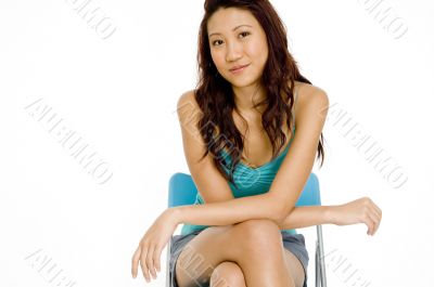Asian Model Sitting