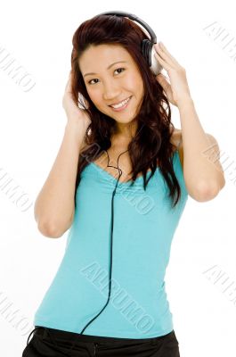 Woman In Headphones