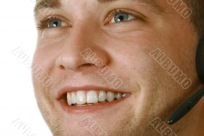 Smiling Male with Headset
