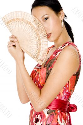 Woman And Fan