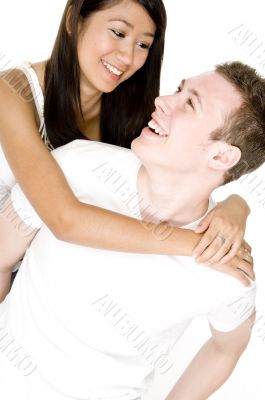 Young Couple Having Fun