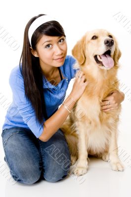 Woman With Dog