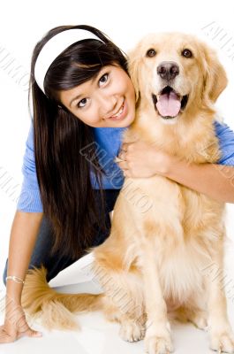 Girl and Dog