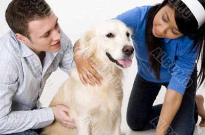 Couple With Dog